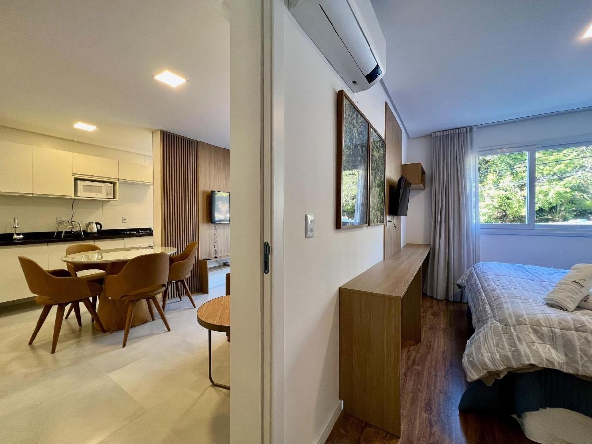 Apartamento Villa Hortensias 1Dorm Centro By Achei Canela Exteriör bild